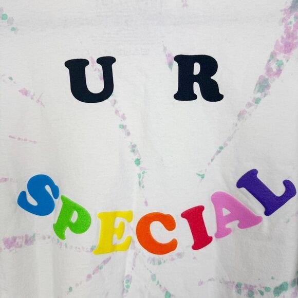 LIZZO | NEW! Tie Dye Puff Print Tour Merch Short Sleeve White Tee Unisex Size XL - Picture 8 of 8